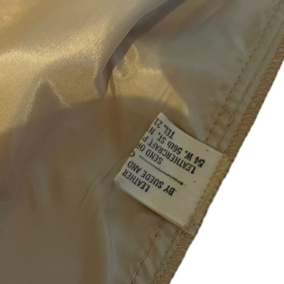 VTG Leather Hook Closure Vest 70s Size 12 - Picture 5 of 9